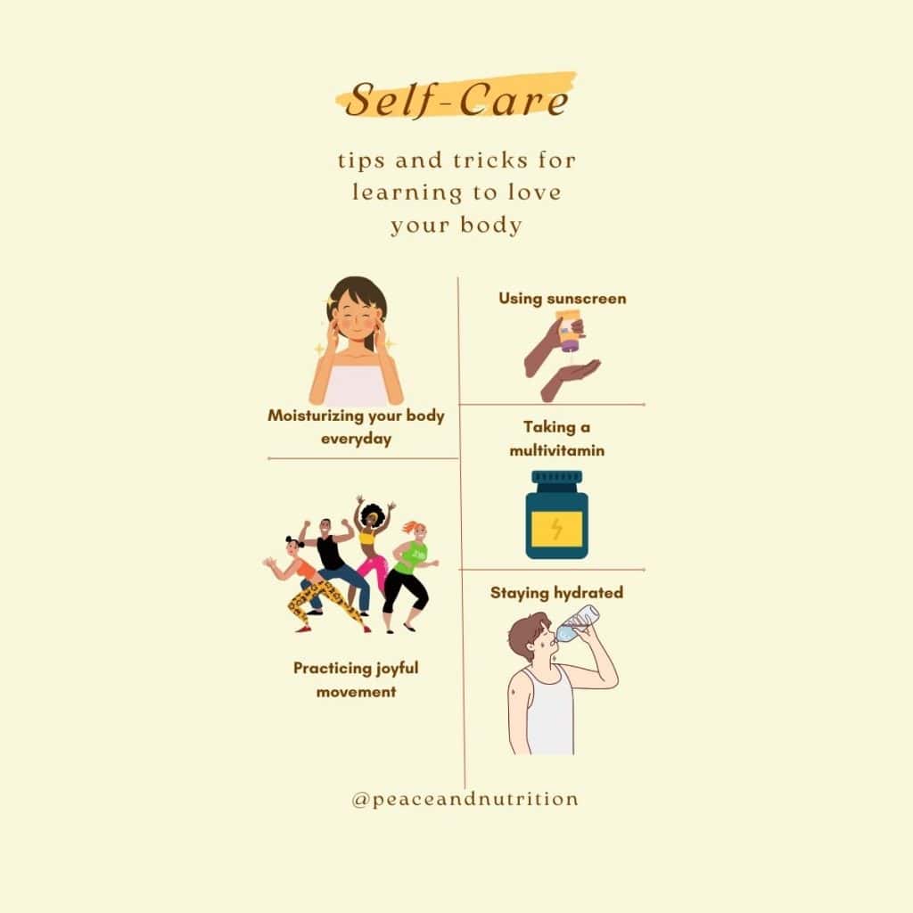 Body respect activities infographic