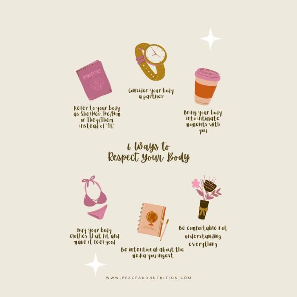tips for respecting your body with graphics