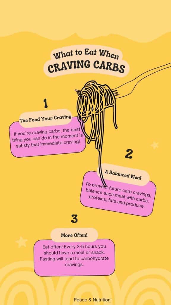 infographic for how to reduce sugar cravings